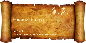 Hudecz Petra névjegykártya